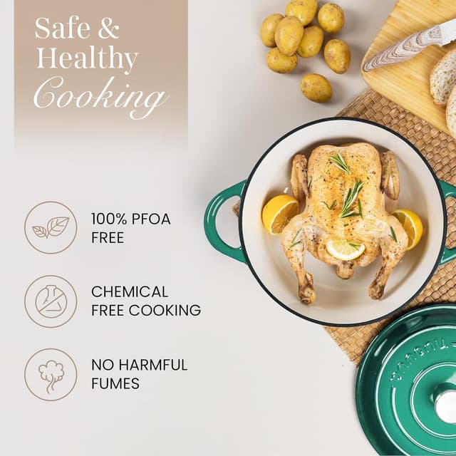 Detalle 2 de Dutch oven 3.1 quart, 22cm, dark green