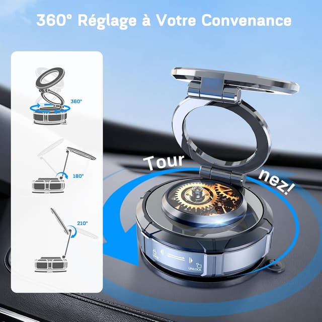 Thumbnail 3 de YIKANWEN Support téléphone voiture 16 kg