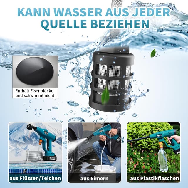 Thumbnail 5 de Akku-Druckreinigerpistole Makita 18V 60 Bar