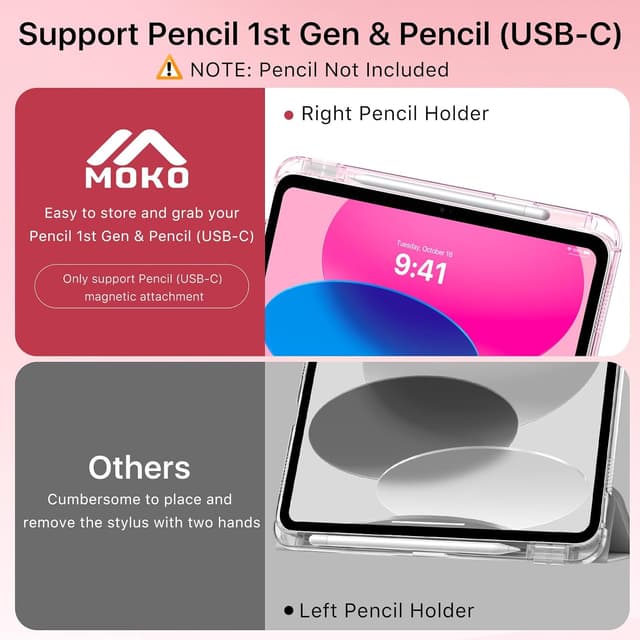 Thumbnail 5 de MoKo iPad A16 Case 11-inch Slim Pink