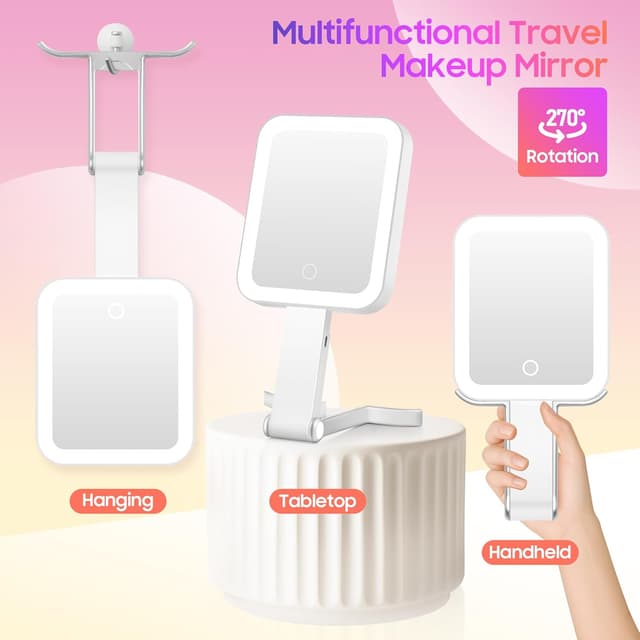 Detalle 2 de GOMIPURU Magnifying Travel Mirror 30X