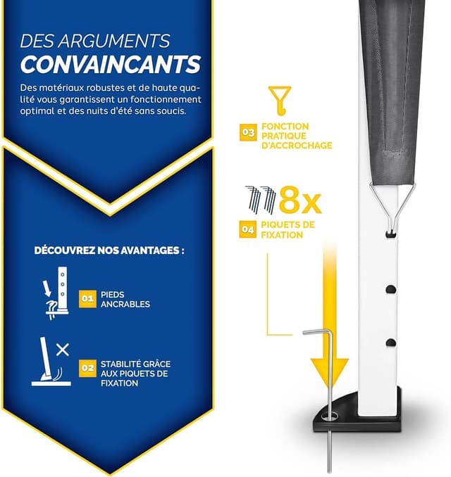 Thumbnail 5 de tillvex Tonnelle de Jardin 3 x 3 m 🏕