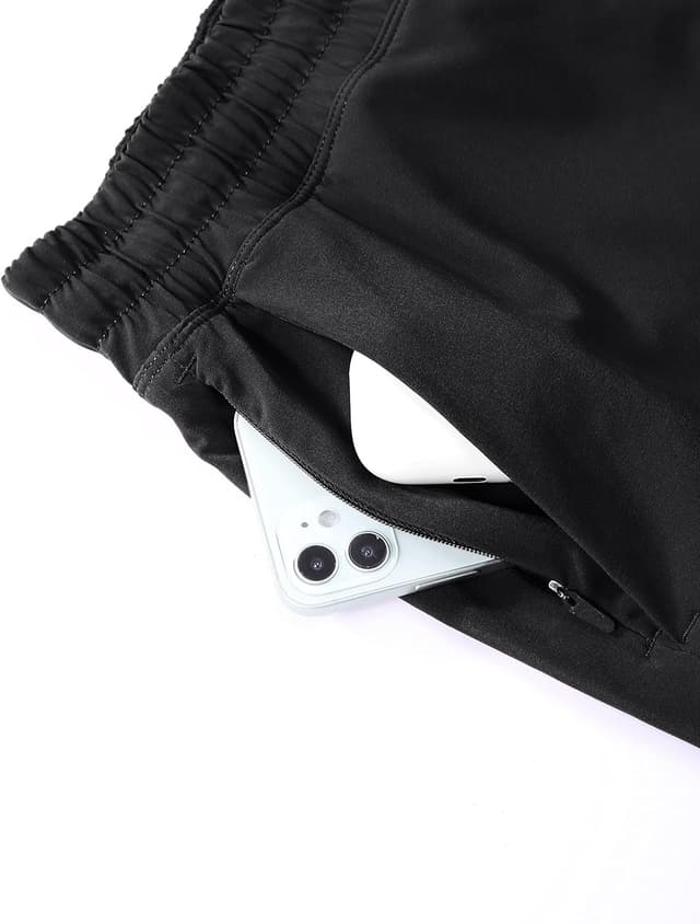 Detalle de CRZ YOGA Pantaloncini Running Uomo con fodera da 18 cm, nero L