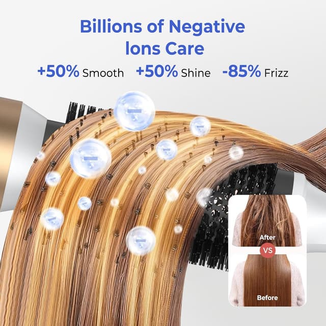 Detalle de UMIGA Magic Styler Air Styler Set (5 in 1) hair dryer brush for curls, volume and straightening