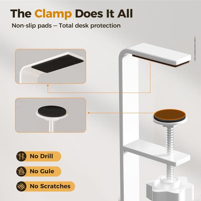 Detalle 2 de Cinati Under Desk Cable Management Tray 1pc