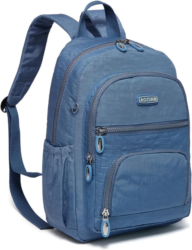 Detalle de AOTIAN Women’s 9-litre lightweight nylon little backpack (light blue)
