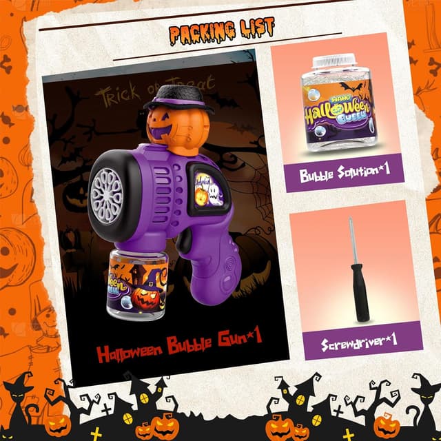 Thumbnail 6 de Panacare Halloween Elektronische Seifenblasenpistole 🎃