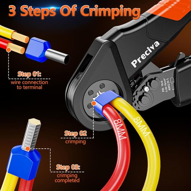 Thumbnail 3 de Preciva Hexagone Pince à Sertir 0,08-16 mm²