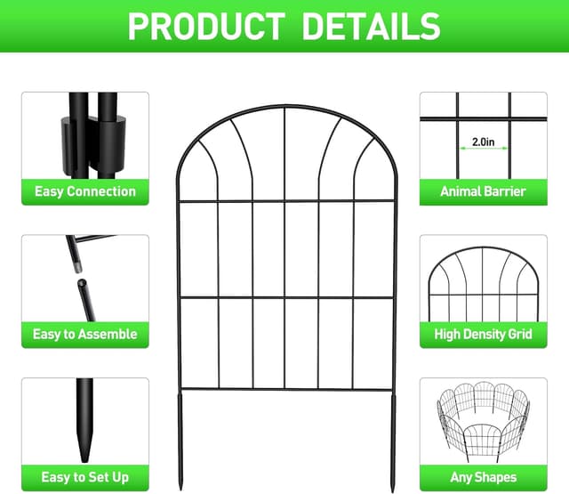 Thumbnail 2 de SARSTRY Decorative Garden Fence 3.3m
