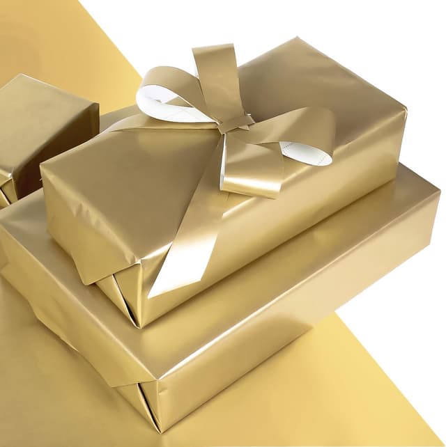 Thumbnail 2 de HBell Gold Matte Wrapping Paper 43x10m