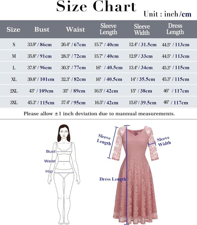 Thumbnail 3 de Dressystar Robe de soirée midi Dentelle 1️⃣ 🎀