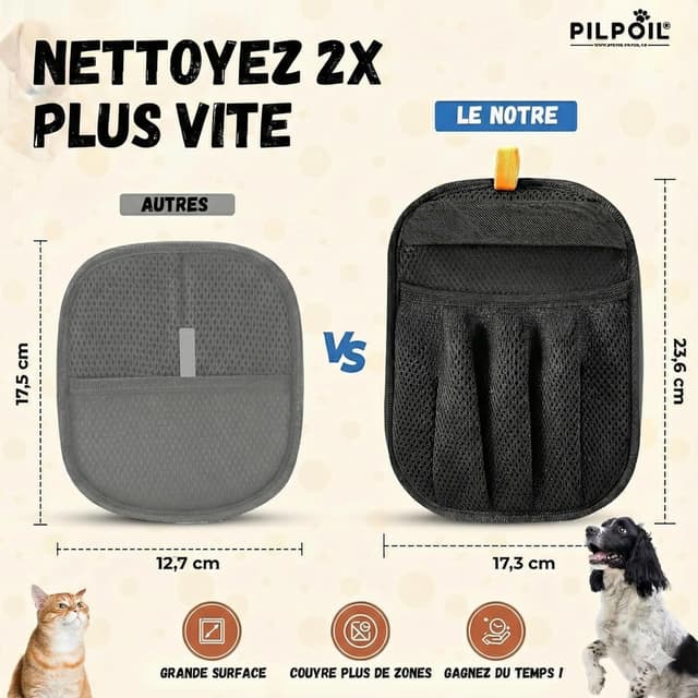 Thumbnail 3 de pilpoil Gant Anti Poils Animaux 2‑en‑1