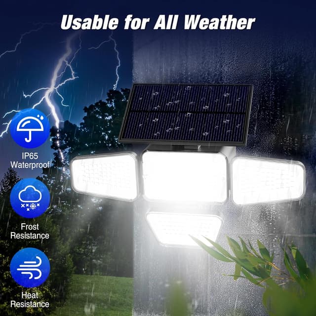 Thumbnail 4 de Peasur Lampe Solaire 318LED