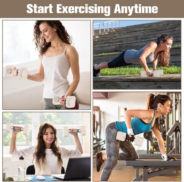 Thumbnail 5 de Hezeyferg Adjustable Dumbbells 22 lbs