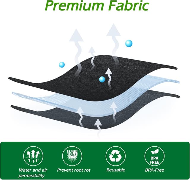 Thumbnail 3 de Plant Grow Bags 15 Gallon 5 Pack