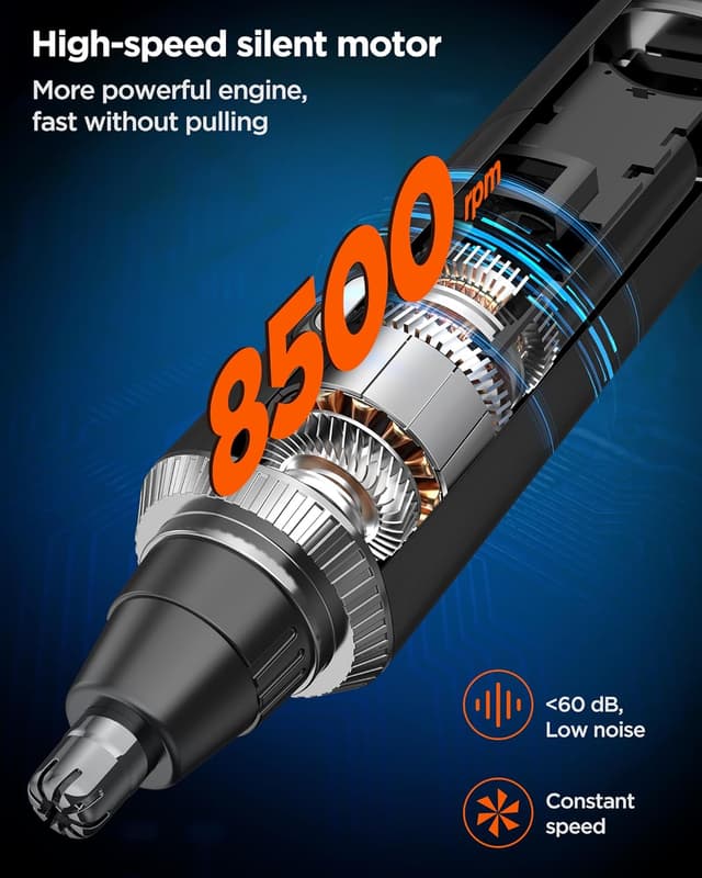 Thumbnail 6 de 3-in-1 USB Nose Hair Trimmer 1️⃣