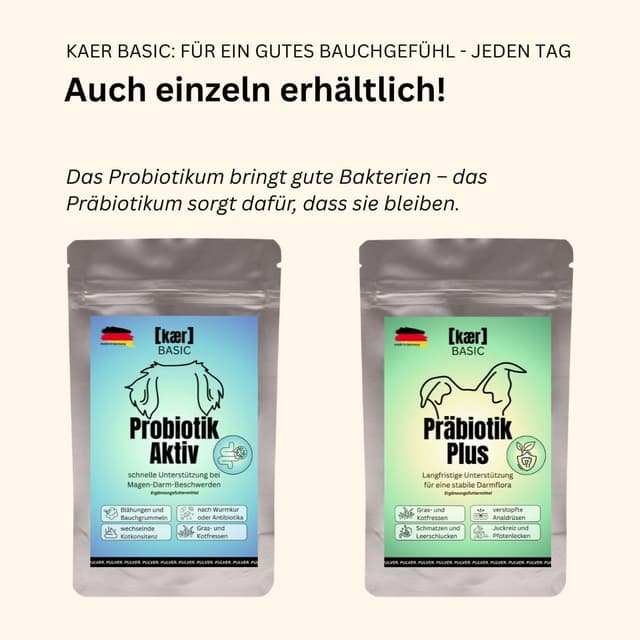 Thumbnail 6 de kaer basic Probiotik & Präbiotik Kombi‑Sparset 2×200g für Hunde