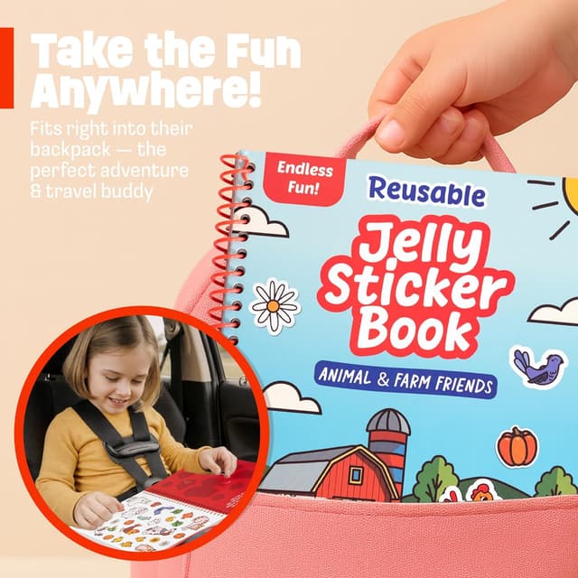 Thumbnail 4 de Creative Kiddos Reusable Sticker Book 50