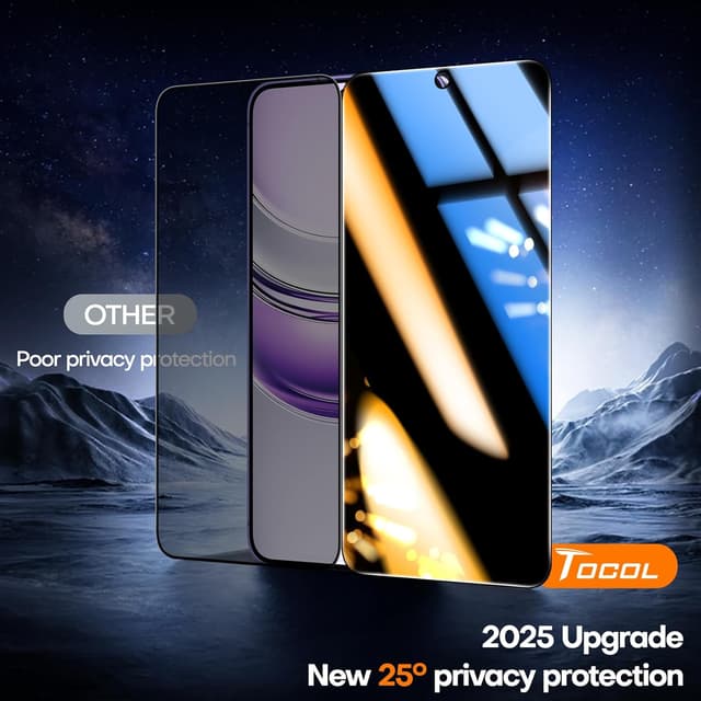 Detalle 2 de TOCOL 2 Pack Samsung Galaxy S24 Plus privacy screen 6.7"