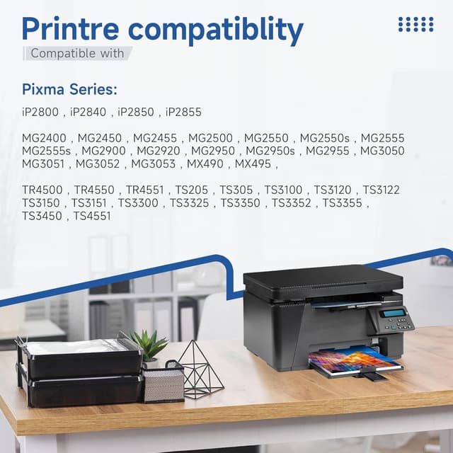 Detalle 2 de PG-545XL CL-546XL (1 noir + 1 couleur) : cartouches de remplacement compatibles Canon 545/546 pour Pixma