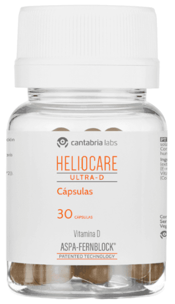 Detalle de Heliocare Ultra D 30 cápsulas — protección solar oraldaily