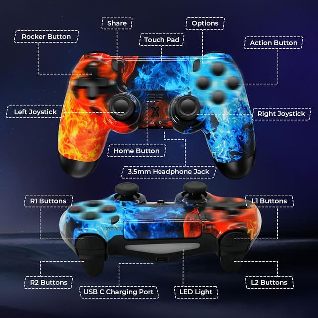 Thumbnail 4 de Suoxiom PS4 Wireless Controller