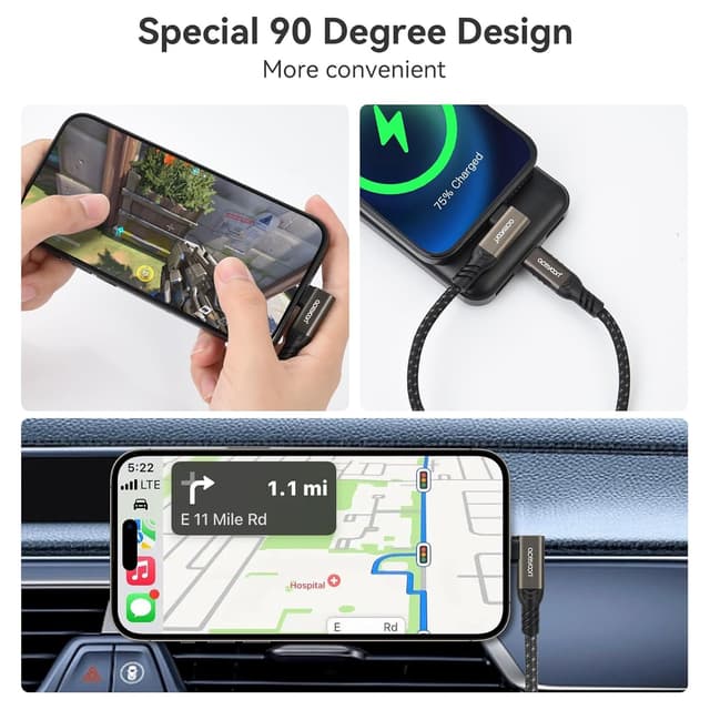 Thumbnail 6 de Aceyoon 240W short USB C cable 10cm