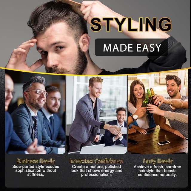 Detalle de 2er-Set Haarpuder für Männer (30 g) – mattierend, fettfrei, für Volumen & Lift