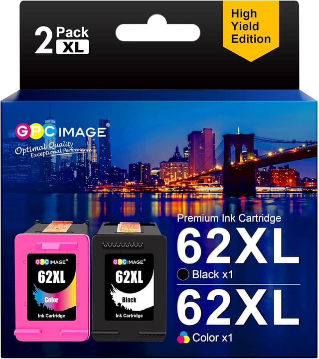 Imagen de GPC Image 62XL ink cartridges 2-pack for HP printers 🖨 en OfertitasTOP