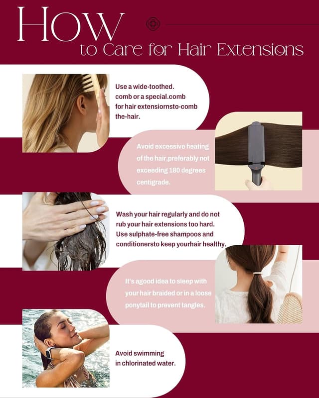 Thumbnail 6 de Moresoo Sew-In Weft Hair Extensions (Remy Human Hair) Highlight Color #6 Medium Brown & #60 Platinum Blonde, 100g 14-inch