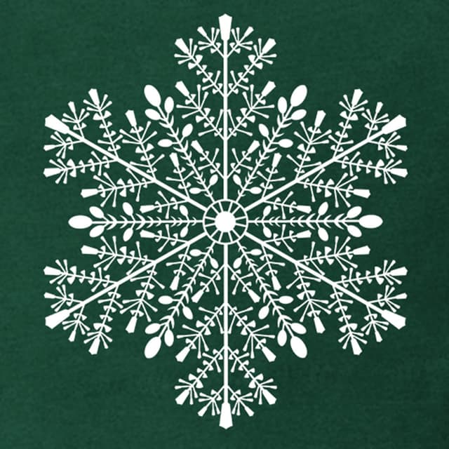 Detalle de Qskall Christmas T Shirts for Men – Snowflake holiday tee with relaxed fit