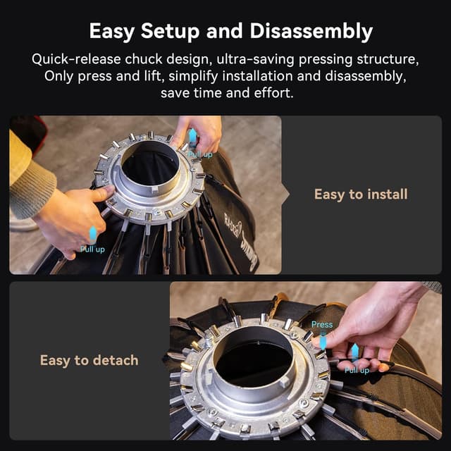 Thumbnail 3 de SMALLRIG Parabolic Softbox 120cm