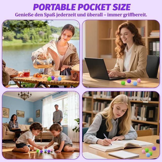 Thumbnail 6 de Magnetische Fidget Toys mit Silikon, 8 Kugeln