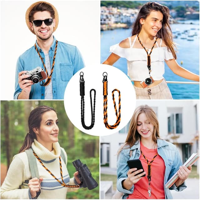 Thumbnail 6 de Vicloon Paracord Lanyard 2pcs Key Ring