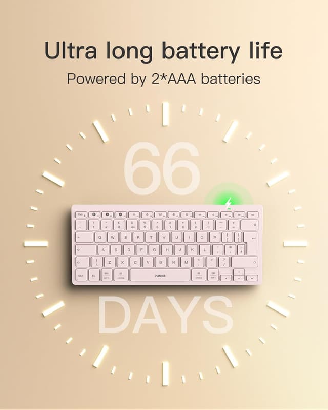 Detalle de Inateck 3 Multi-Device Bluetooth keyboard