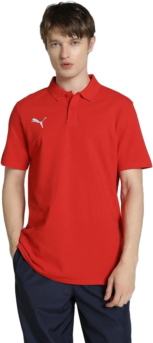 Detalle de Puma Herren Teamgoal 23 Casuals Poloshirt – Performance-Optik für Training und Alltag