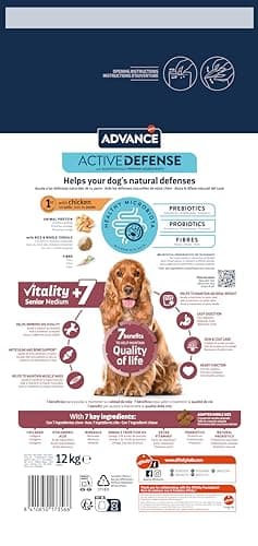 Detalle 2 de Advance Medium Senior 12 kg pienso senior