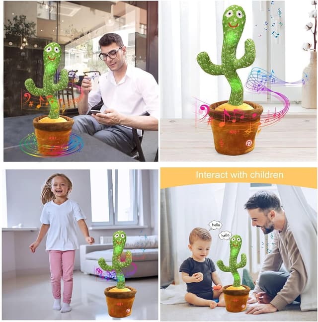 Detalle 1 de Sprechender Kaktus Spielzeug mit Aufnahme