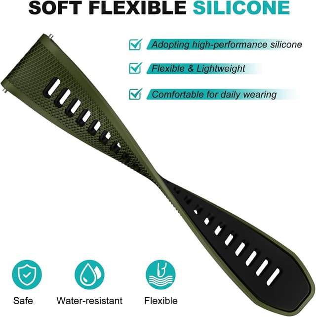 Detalle de 22mm Overstep replacement strap for Forerunner 265