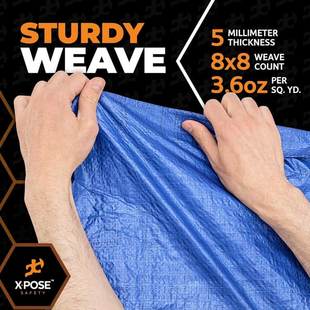 Thumbnail 5 de Xpose Safety Multipurpose Poly Tarp 5 x 7 5 mil