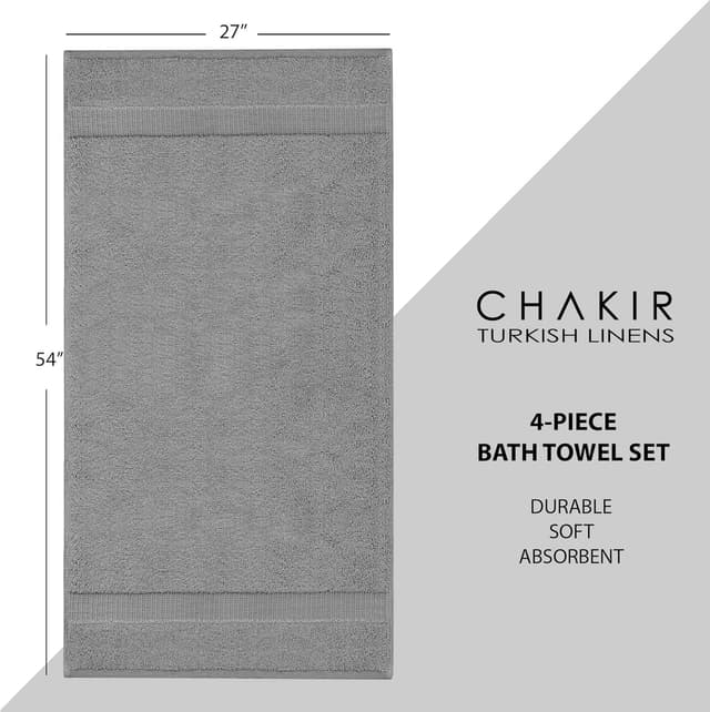 Thumbnail 5 de Chakir Turkish Linens 4-Piece 27x54 Towels