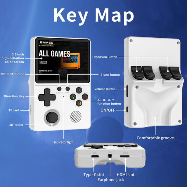 Thumbnail 6 de Portable retro game console 23,000 classic games