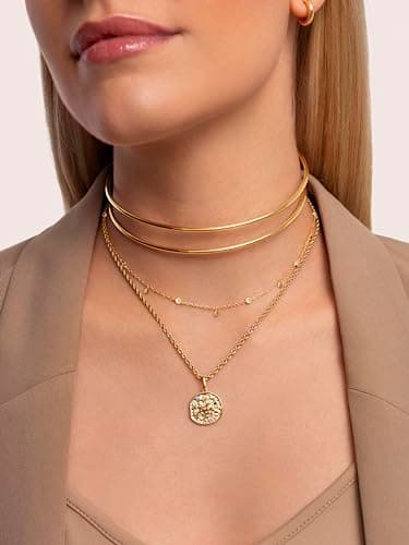 Detalle 2 de SINGULARU Choker Double Ring, gargantilla ajustable 💍
