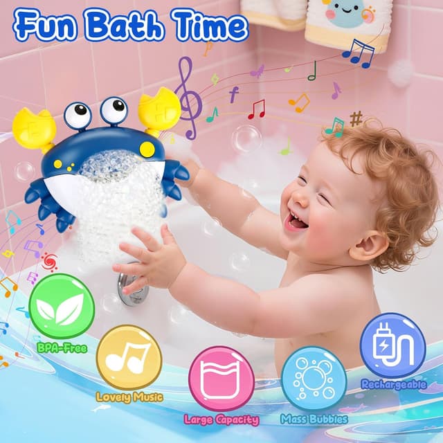 Detalle de JoiTale Baby Bath Bubble Machine 12 songs
