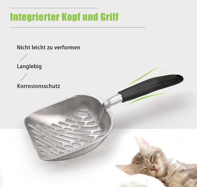 Detalle de Katzenstreu Schaufel Set 4 Stück Grün