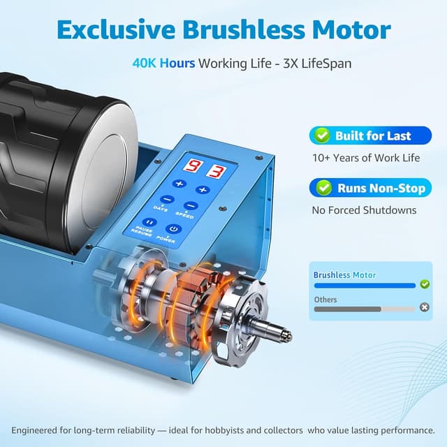 Thumbnail 2 de KomeStone Professional Rock Tumbler Kit 4LB 🪨