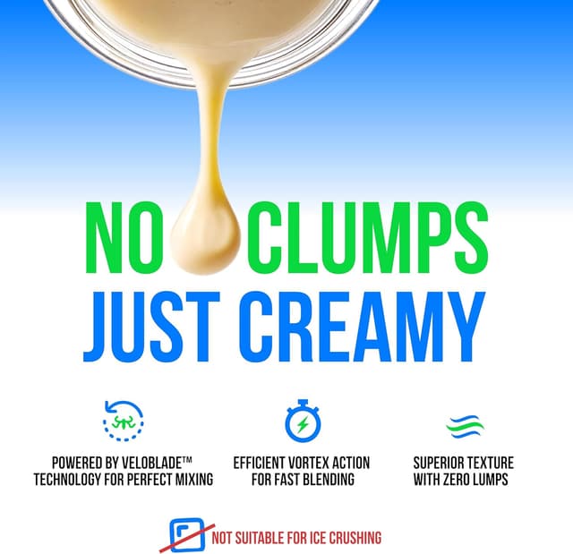 Detalle de VELOMIX Electric Protein Shaker Bottle (24 oz) — USB-C Rechargeable, Leak Proof Electric Blender Cup