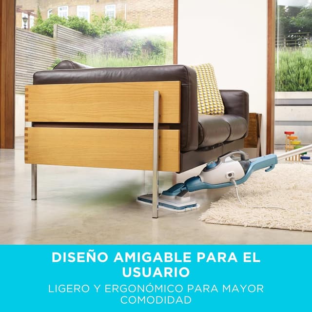 Thumbnail 9 de BLACK+DECKER Mopa a Vapor 1300W, 12 Accesorios, Blanco/Azul 🌬