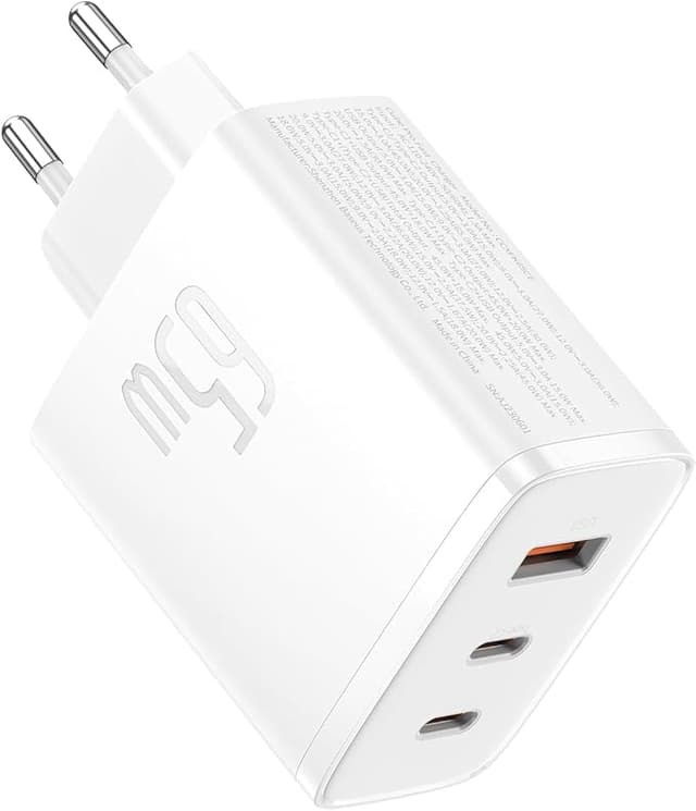 Imagen de Baseus 65W Cargador USB C GAN Rápido Multipuerto ⚡ en OfertitasTOP