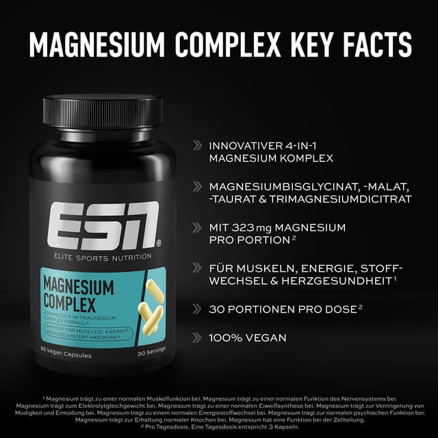 Detalle de ESN Magnesium Complex 323 mg Tagesportion Kapseln đ